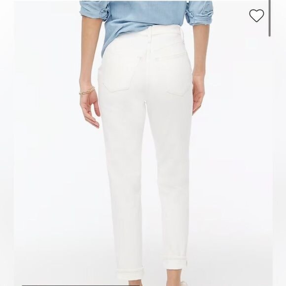 J. Crew Matchstick White Straight-Leg Jeans Classic Fit Cotton Blend Denim Sz 30 - Picture 5 of 9